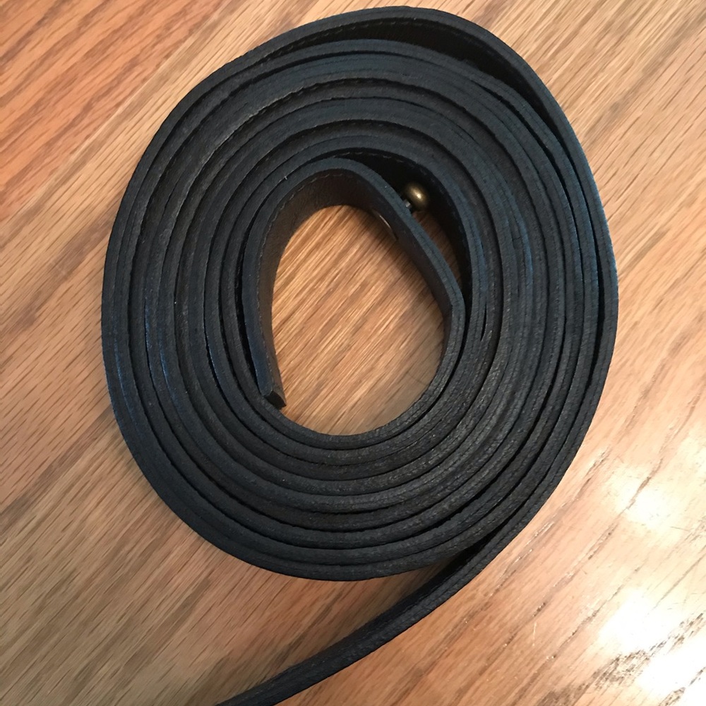 Eileen Fisher Woman 2X Black double wrap belt NEW